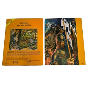 Dungeon Masters Screen 1981 Dungeons & Dragons D&D TSR RARE Trifold - Picture 1 of 17