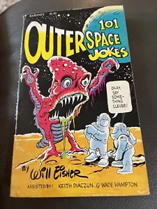 Will Eisner: 101 Outer Space Jokes Paperback 1979 Vintage Joke Book - Foto 1 di 14