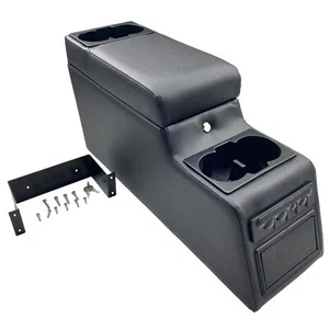 MOOSUN 31515 Denim Black Deluxe Locking Center Console for Jeep CJ-5 1976-198... - Picture 1 of 6