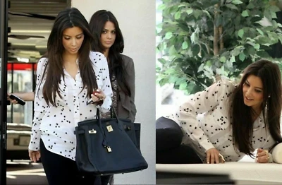 CAMISA DE SEDA BLANCA BRILLANTE $280 NUEVA CON ETIQUETAS EQUIPAMIENTO TALLA L DELGADA FIRMA ESTAMPADO DE ESTRELLAS Foto 1 de 4