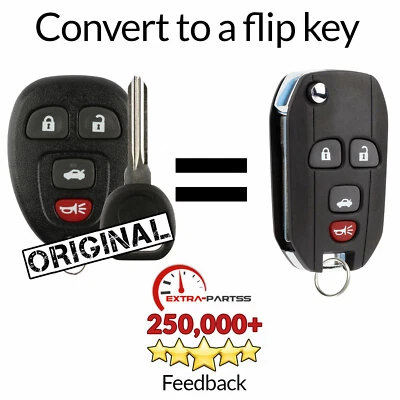 For 2007 2008 2009 Pontiac Solstice Keyless Remote Car Fob Transmitter + Key - Image 1 of 4