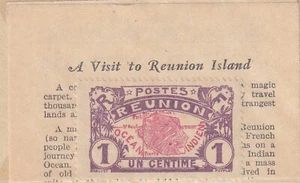 FRANCE REUNION 1933 VINTAGE H E HARRIS & CO BOSTON WITH STORY CARD - Picture 1 of 2
