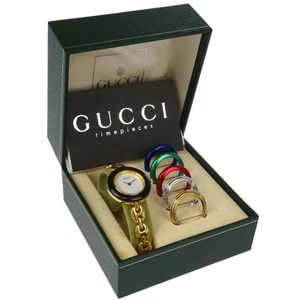 Gucci 11/12.2 Change Bezel Chameleon Quartz Watch SS 176612 - Picture 1 of 7