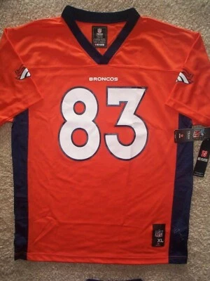 ($55) Denver Broncos WES WELKER NFL Jersey JUVENTUD NIÑOS NIÑOS NIÑOS (xl) Foto 1 de 4