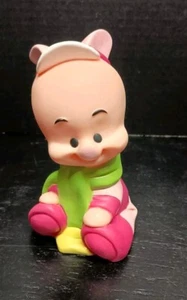Giocattolo vintage anni 90 vinile Disney Piglet Winnie The Pooh 5,5" - Foto 1 di 7