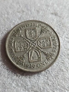 1929 Great Britain UK ๐ฌ๐ง 1 Florin / 2 Shillings Silver .500 GeorgeV Era Coin - Picture 1 of 4