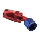 PFE102-20 Proflow 45 Degree Hose End -20AN Hose to Female, Blue/Red