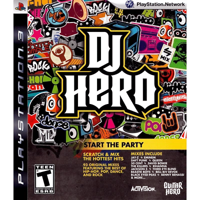 Playstation 3 DJ Hero Music Video Game 93 Original Mixes Reconditioned - Image 1 of 2