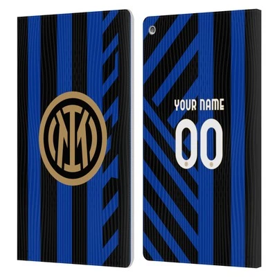 CUSTOM PERSONALISED INTER MILAN 2024/25 KIT LEATHER BOOK CASE FOR AMAZON FIRE - Image 1 of 4