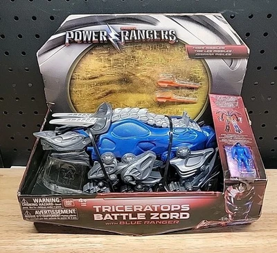 Power Rangers Triceratops Battle Zord with Blue Power Ranger BRAND NEW! *READ ⬇️ - Image 1 of 4