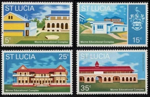 Stamps St.Lucia 1972 Morne Educational Complex Sc#316_19 MNH - Picture 1 of 1