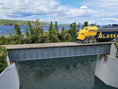 Walthers Cornerstone 933-4508 HO Scale 90' Single-Track Railroad Bridge -- Kit - Image 1 of 1