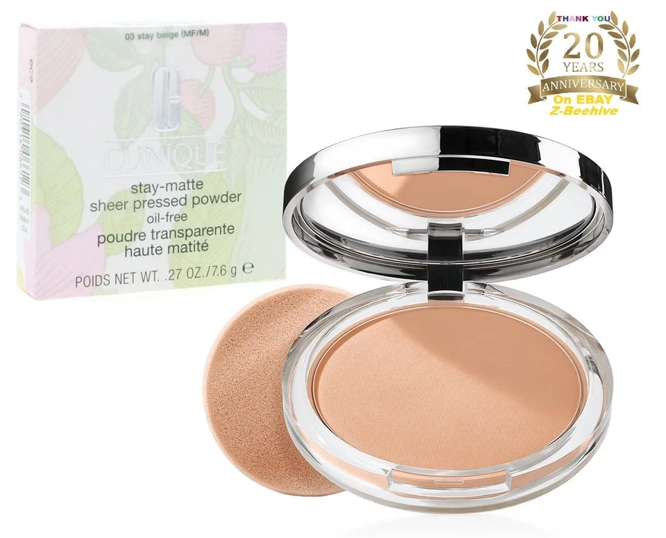 Clinique 03 STAY BEIGE Stay Matte Sheer Pressed Powder Oil Free 0.27 OZ NIB - Image 1 of 1