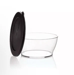 Tupperware Eco Clear Bowl 610ml with Black Seal Brand New Clear Mate - Picture 1 of 1