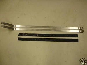 1957 CADILLAC GAS TANK STRAPS STAINLESS W/RUBBER PADS - Picture 1 of 3