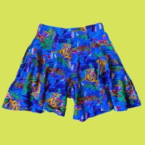 vintage 1980s Ken Done flowy van gough style artsy print shorts - Picture 1 of 4