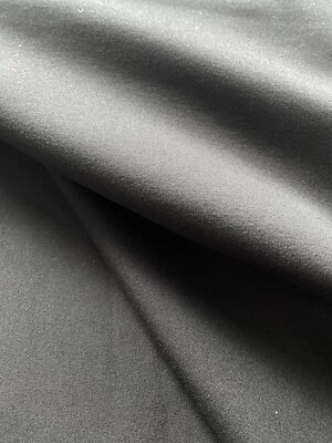 Quality Strong Black Micro Jersey Fabric Viscose Blend - Image 1 of 4