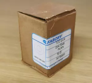 Paquete de 100 lavadoras planas de acero M6 DIN 7349 - Imagen 1 de 3