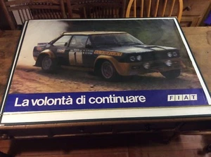 FIat Abarth 131 Group 4 official Fiat display Poster Very Rare 100% Original - Picture 1 of 6