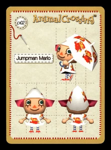 Nintendo Animal Crossing e-Reader Karte (2002) Serie 1 - Jumpman Mario #D02 - Bild 1 von 2