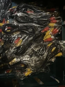 20 X Nintendo NES TV AV Cable Lead Composite Video Audio RCA UK Seller Job Lot - Picture 1 of 7
