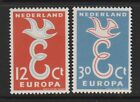 NETHERLANDS - 1958 EUROPA set of 2 MNH 