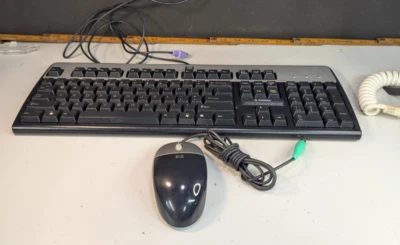 HP Black PS/2 Keyboard KB-0316 Plus MOUSE needs some cleaning - Image 1 of 4
