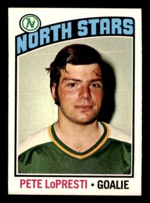 1976 Topps Hockey #184 Pete Lopresti EX - Image 1 of 2