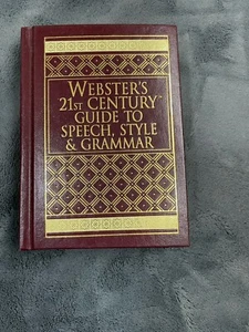 Webster’s 21st Century Guide To Speech, Style & Grammar - Picture 1 of 2