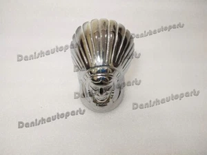 Cabeza de jefe indio de aluminio para guardabarros delantero guardabarros - Imagen 1 de 6
