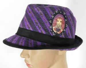 Ever After High Fedora Girls Hat One Size Fits Most MATTEL Purple 100% Cotton - Picture 1 of 9