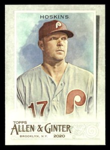 Rhys Hoskins 2020 Topps Allen & Ginter  Card #9 Philadelphia Phillies
