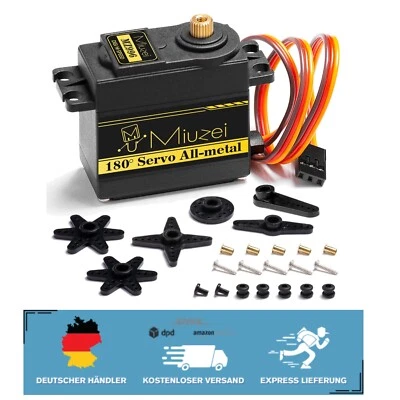 Miuzei Digital Servomotor 15kg für RC Modelle - Hochpräziertes Metallgetriebe - Bild 1 von 2