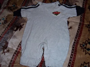 MINNESOTA WILD ONE PIECE SUIT 6/9 MONTHS - Picture 1 of 3