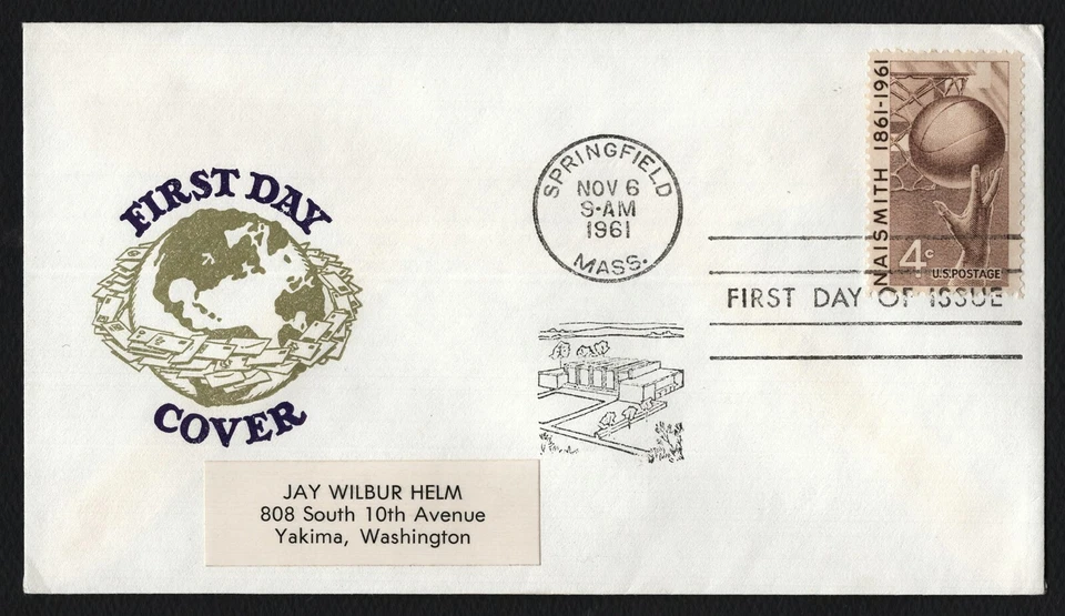 #1189 4c Basketball, Generic FDC **ANY 5=FREE SHIPPING** - Image 1 of 1