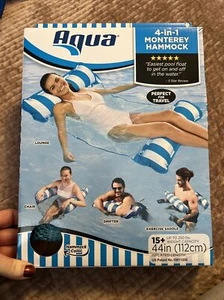 Aqua Original 4-in-1 Monterey Hammock Pool Float & Water Hammock – Multi-Purpose - Picture 1 of 3