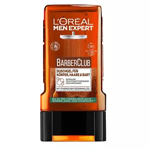250ml Loreal Men Expert Barber Club Duschgel für Körper, Haare & Bart Zedernholz - Bild 1 von 6