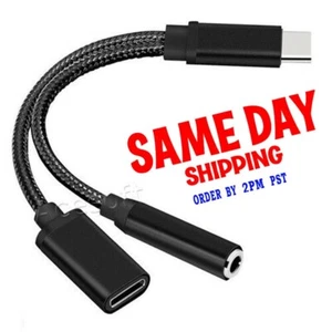 Superior Quality 2in1 Type C to 3.5mm Earphone Charging Adapter for Xiaomi Mi6 - Picture 1 of 1