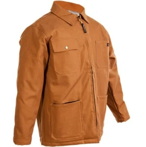 Canvas Mens Work Jacket Insulated Coat Warm Hand Pockets Waterproof Duck fabric - Picture 1 of 22