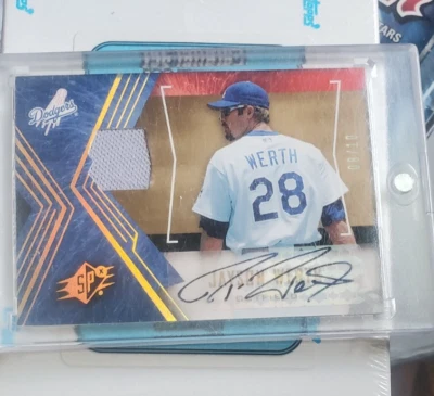 2005 SPx Jayson Werth jersey/AUTO. 08/10 - Image 1 of 2