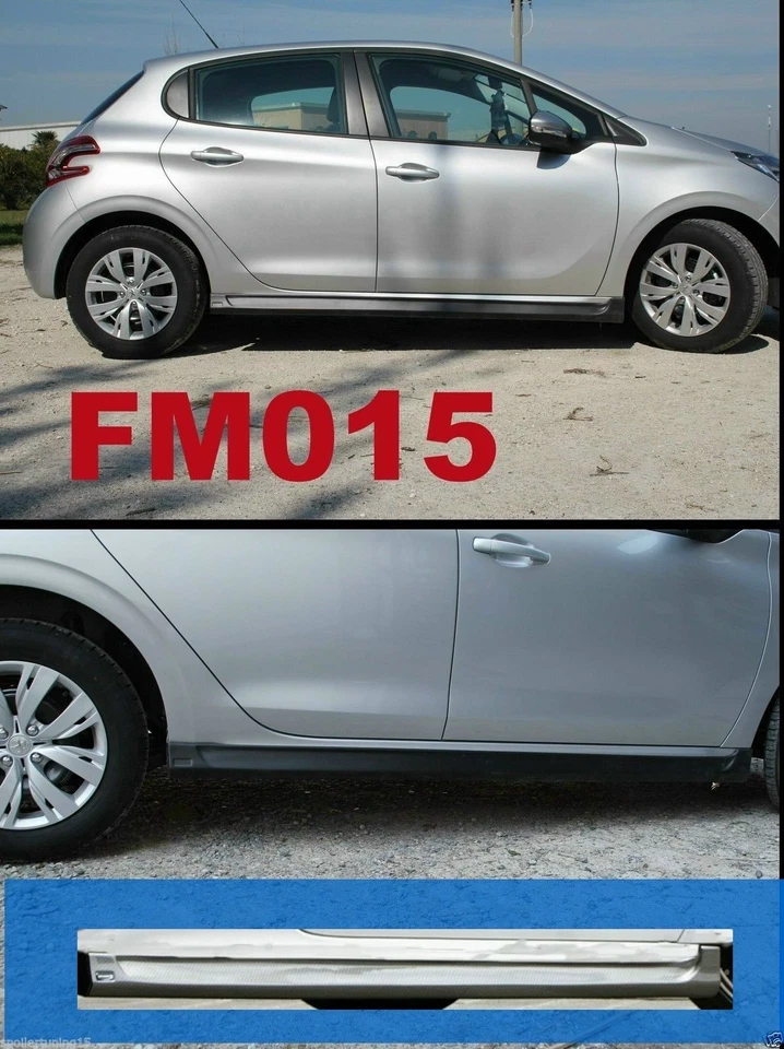 MINIGONNE PER PEUGEOT 208  IN ABS NERO   FM015-SI M015-1mn SCONTO 30% - Immagine 1 di 1