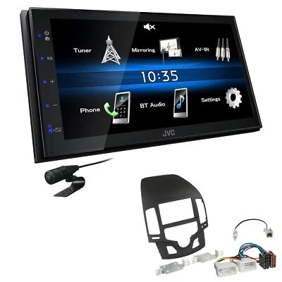 JVC 2 DIN Autoradio Bluetooth für Hyundai i30 2007-2012 automatische Klima - Bild 1 von 4