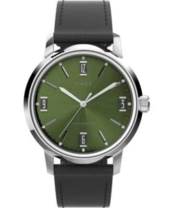 Automatisch Herrenuhr TIMEX MARLIN TW2V44600 Leder Negro Verde - Imagen 1 de 1