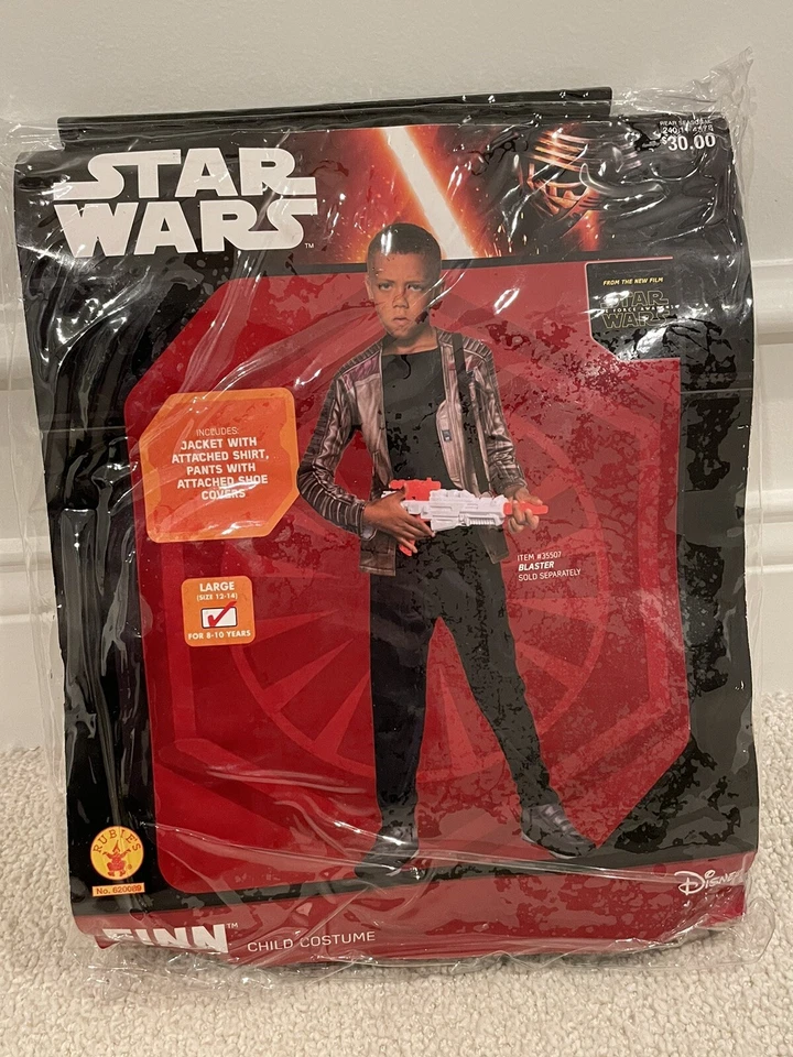 Disney Star Wars FINN Kids Costume Force Awakens Size Large 12-14 Halloween - Image 1 of 1