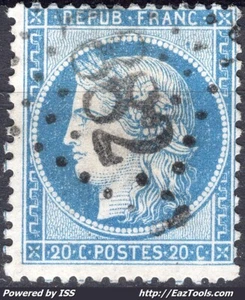 FRANCE EMISSION DU SIEGE DE PARIS N° 37 AVEC OBLITERATION - Picture 1 of 2