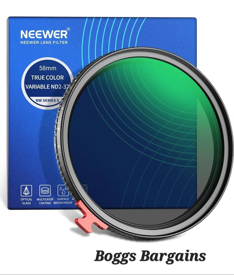 NEEWER 58mm True Color Polarizer Filter HD Optical Glass Aluminum Frame VARIABLE - Image 1 of 1