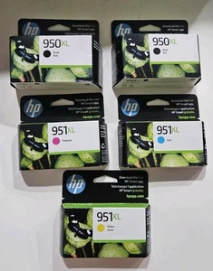 5-PAK HP ORYGINALNY 950XL czarny i 951XL kolorowy atrament OFFICEJET F6V12FN 140 Exp 7/2026 - Zdjęcie 1 z 14