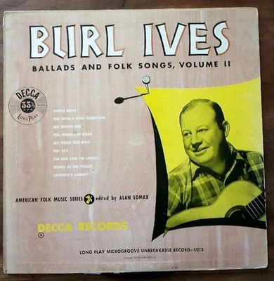 Burl Ives Ballads and Folk Songs Vol. II Decca Records LP - Image 1 of 4