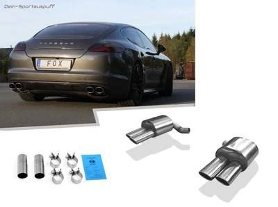 Fox Edelstahl Duplex Sportauspuff Porsche Panamera 4.8l je 2x115x85mm oval - Изображение 1 из 4