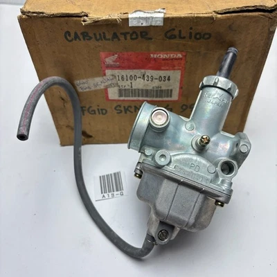 Carburador KeiHin genuino Japón Honda CB100 CB125S GL100 GL125 CG125 XL125S Foto 1 de 4